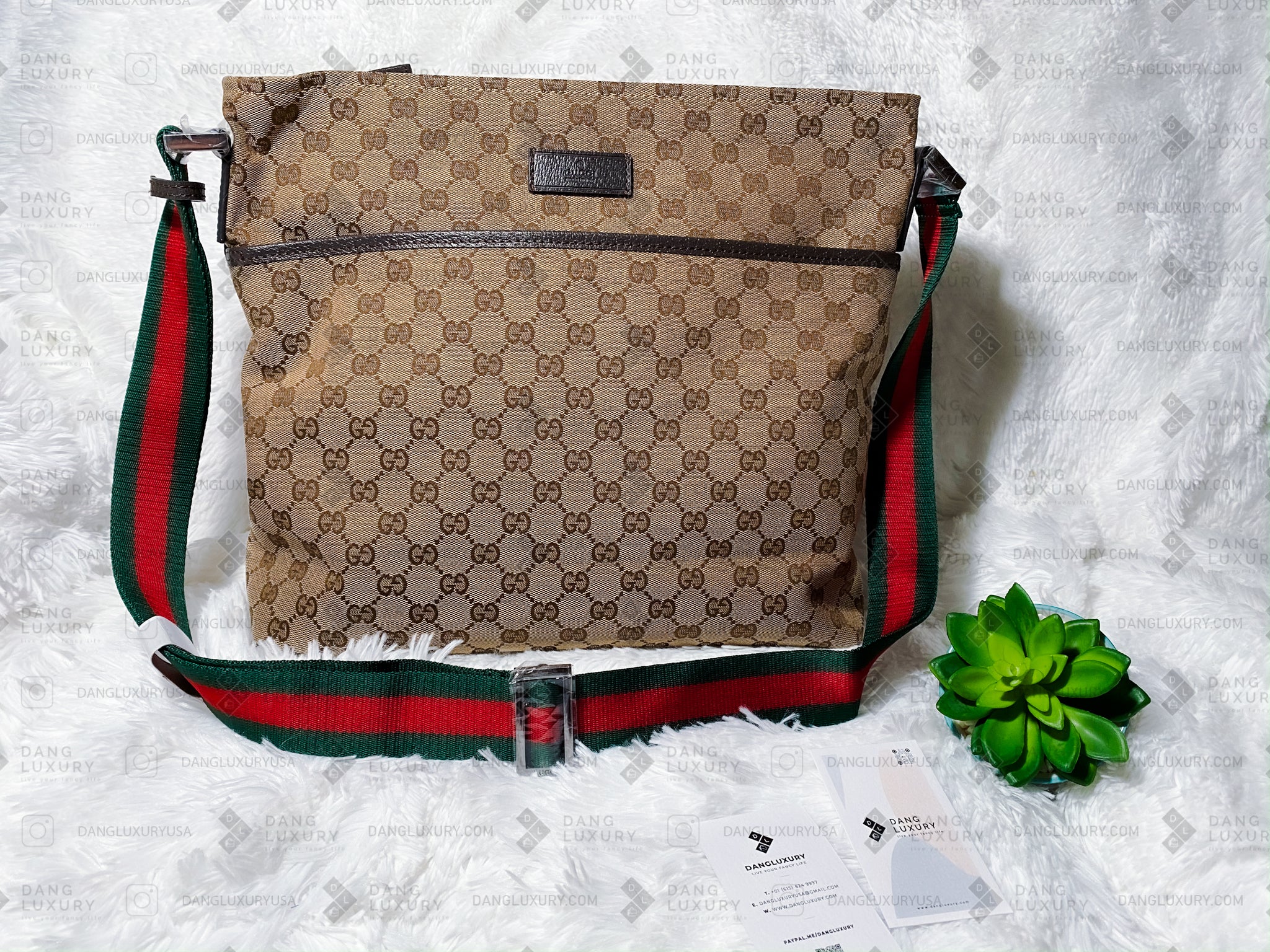 [TOP] GUCCI Supreme Messenger Shoulder Bag