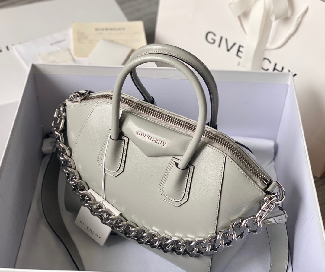 [TOP] GIVENCHY Antigona in Box Leather Bag 28*34*25 - 4 Colour
