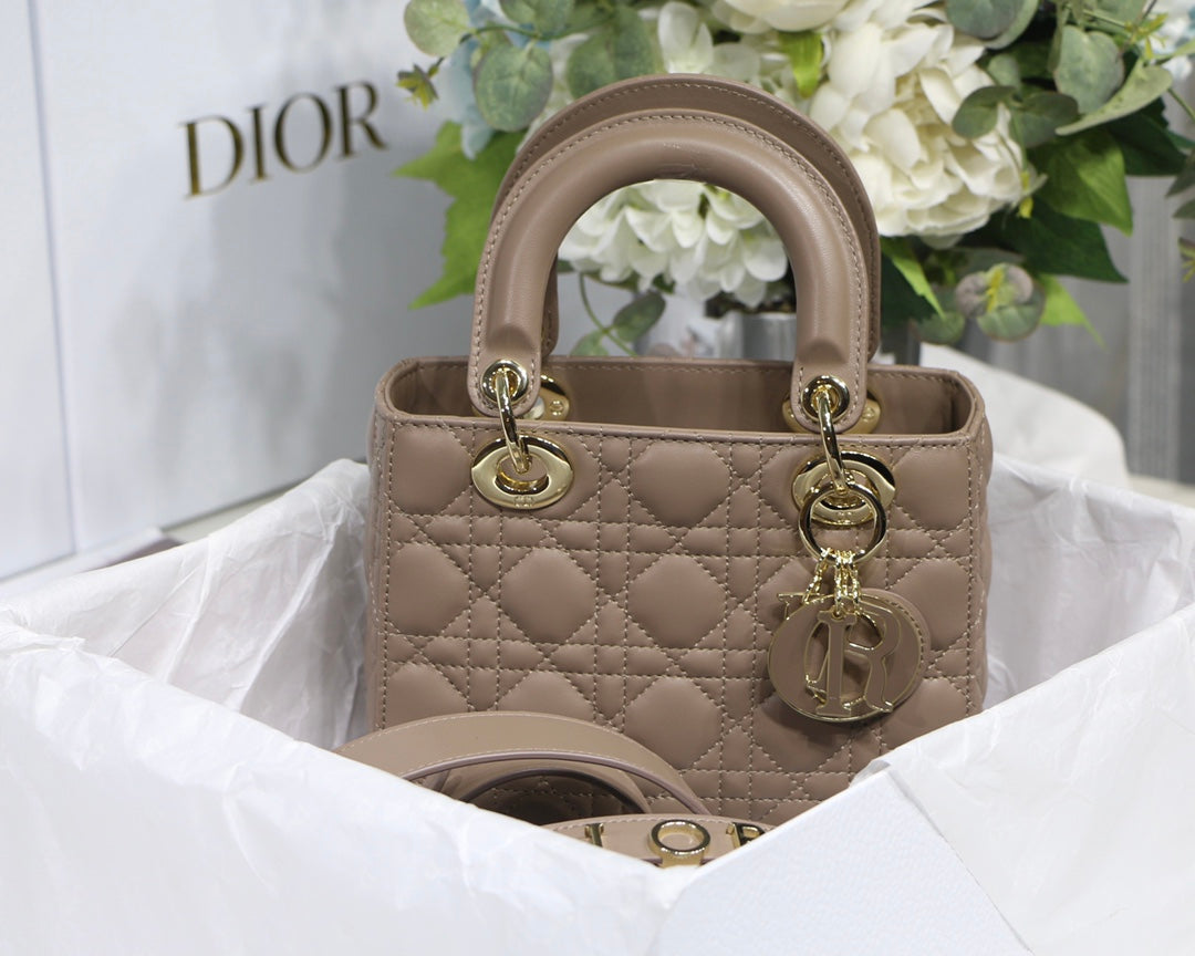 [TOP] Christian Dior Lady Christian Dior Bag ABC-Small - Taupe