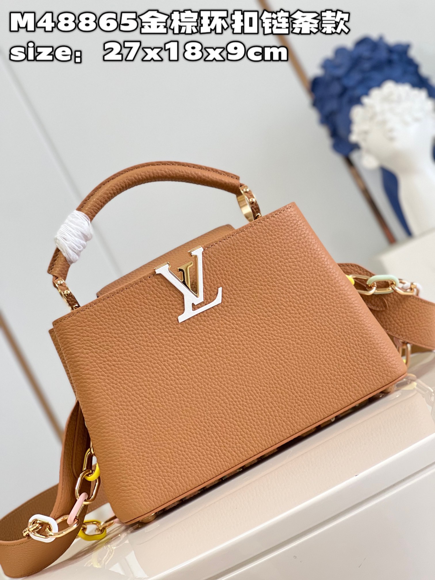 [TOP] Louis Vuitton LV Capucines Bag 3 Sizes- Brown
