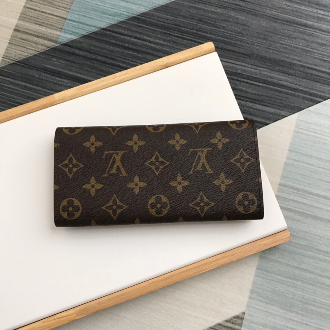 [TOP] Louis Vuitton LV LV Emilie Wallet - Light Pink