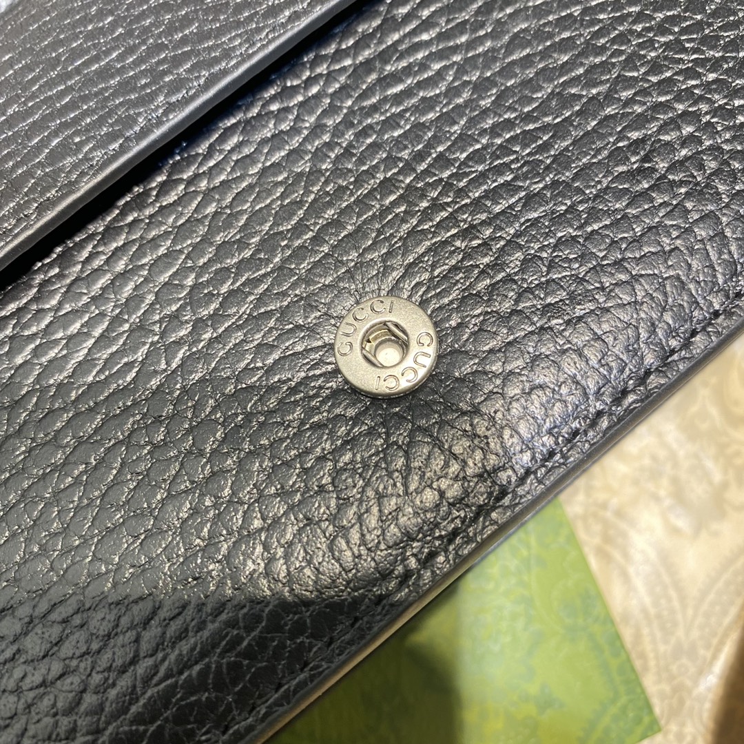 [TOP] GUCCI Dionysus Small Shoulder Bag 16.5x10x4cm - Black & Grey & White-SHW