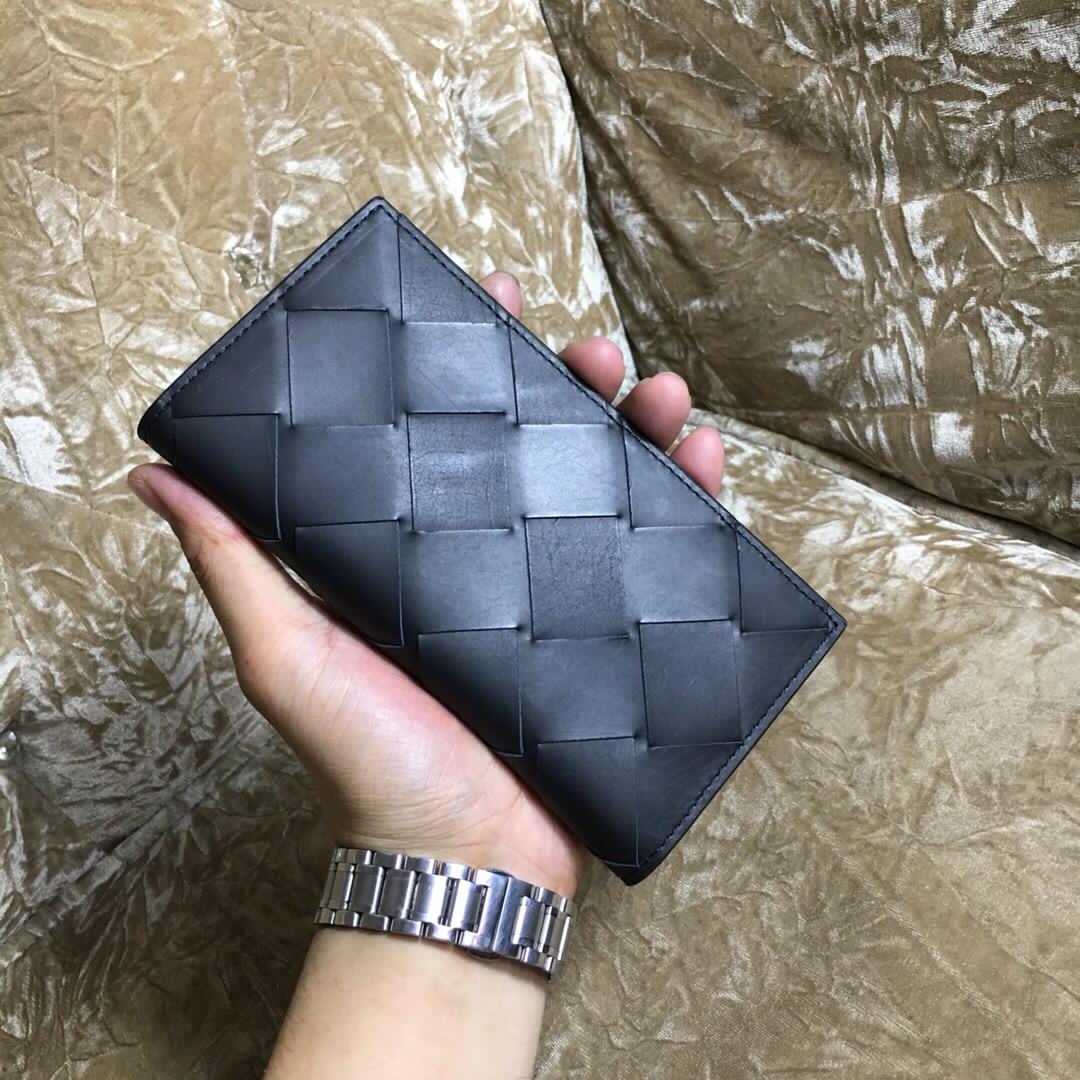 [TOP] Bottega Veneta BV BV Folding Slim Wallet - Black