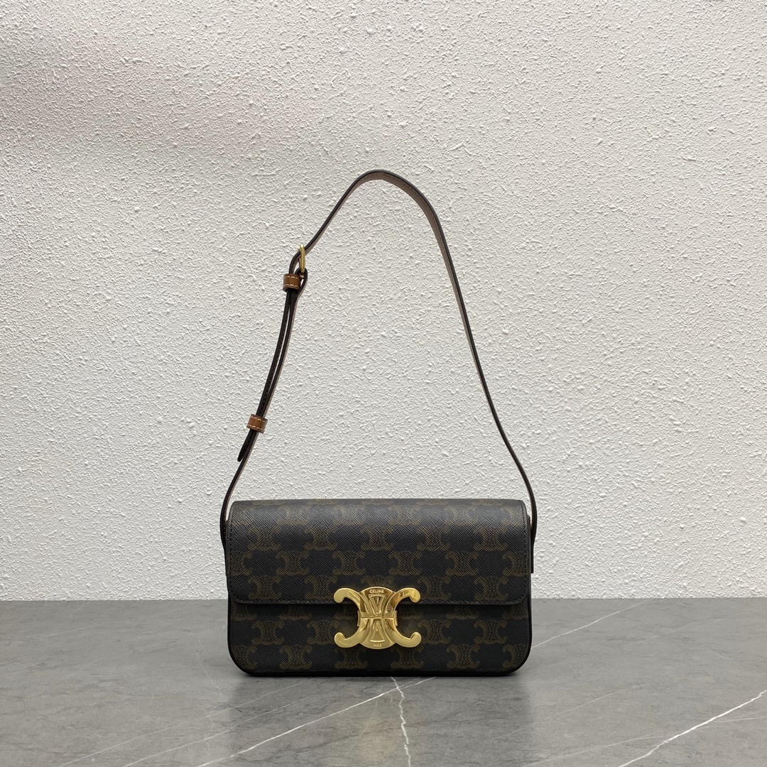 [TOP] CELINE Triomphe Canvas Bag  20-10-4 - Monogram