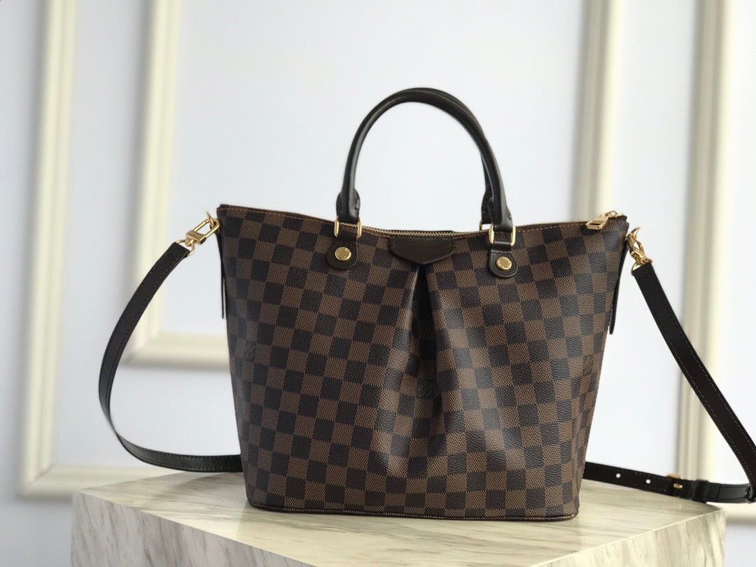 [TOP] Louis Vuitton LV  Siena MM 2WAY Shoulder Handbag  34 x 23 x 14 cm-Brown