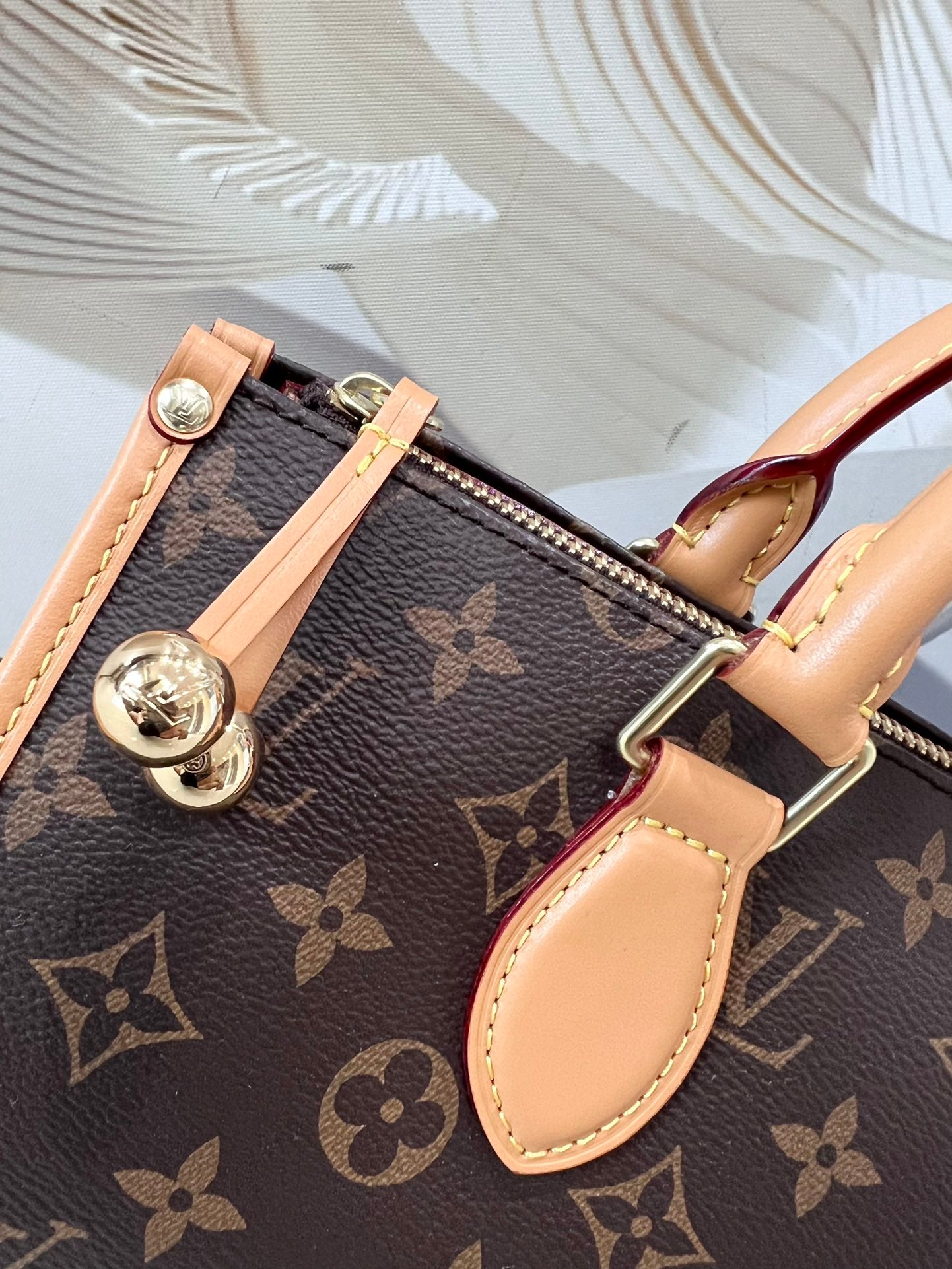 [TOP] Louis Vuitton LV L*V Popincourt Monogram Top Handle Bag 20.0 x 20.0 x 13.0 cm-Brown