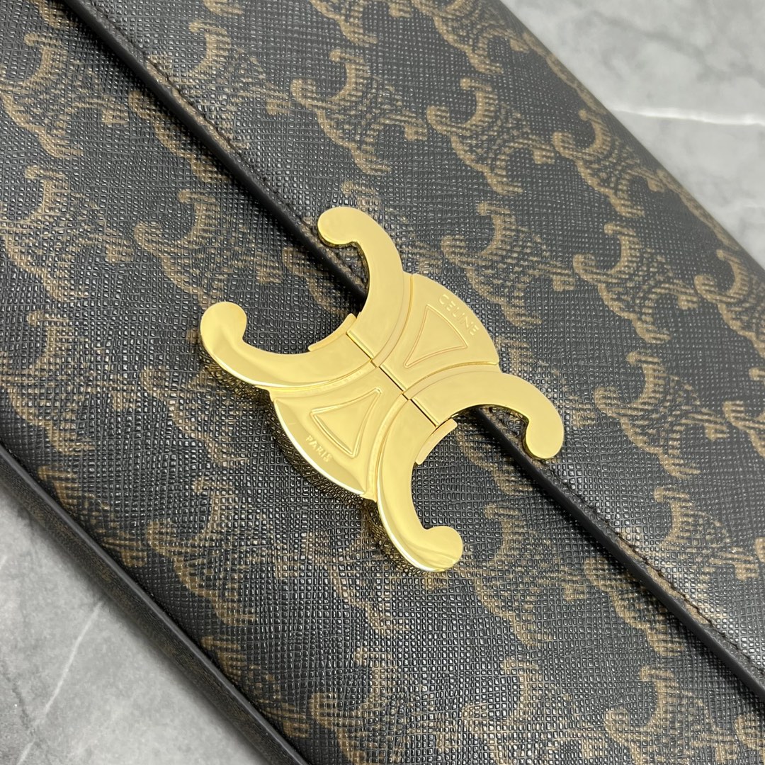 [TOP] CELINE Triomphe Bag 33-13-5 - Brown