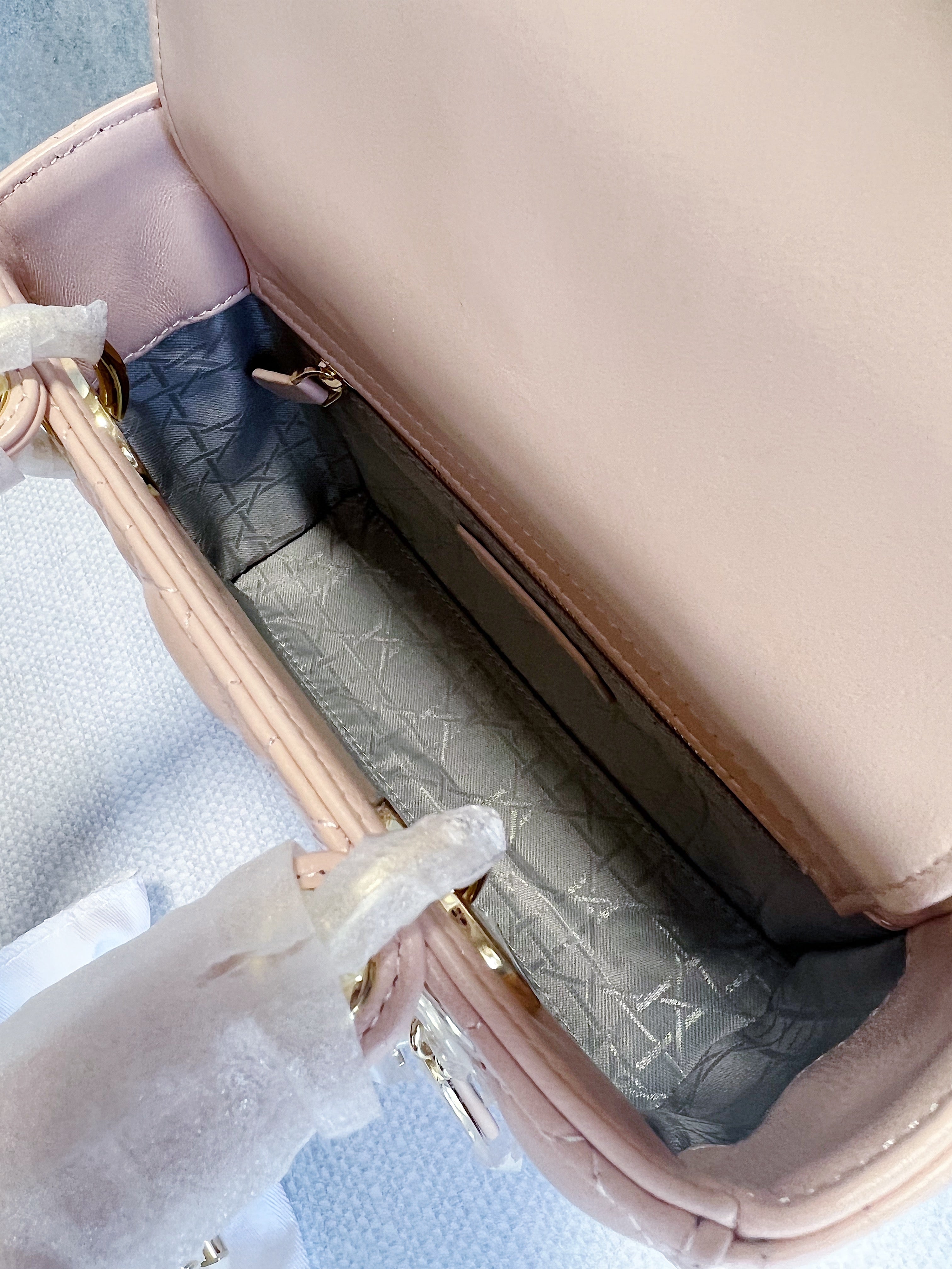 [TOP] Christian Dior Lady Christian Dior Bag ABC - Powder Rose w LGHW