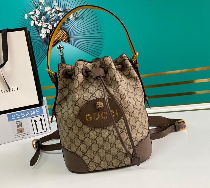 [TOP] GUCCI Neo Vintage Supreme Bucket Backpack