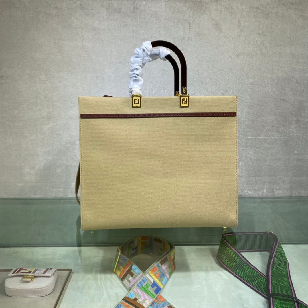 [TOP] FENDI Sunshine Canvas Bag
