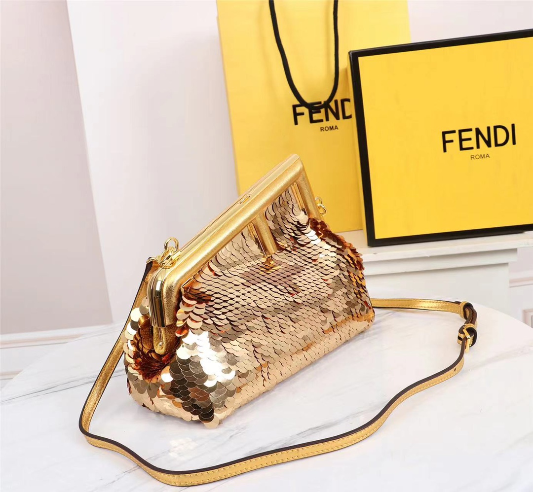 [TOP] FENDI  First Sparkling beads Gold