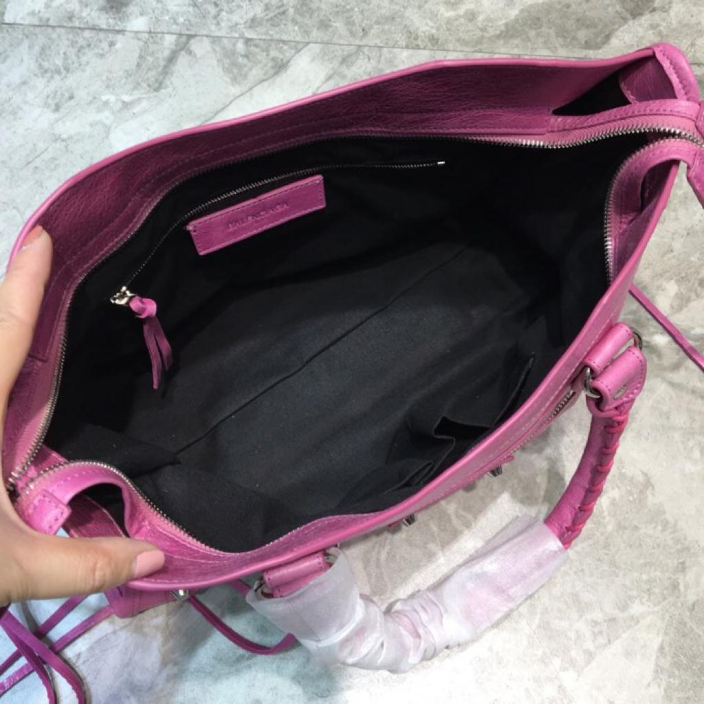 [TOP] BALENCIAGA City S Aged Calfskin Bag - Pink