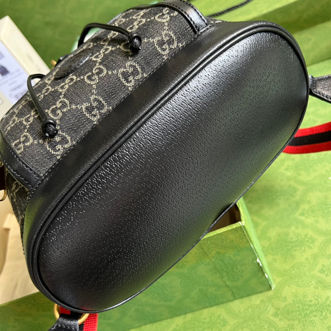 [TOP] GUCCI G*G Interlocking G Backpack - Black