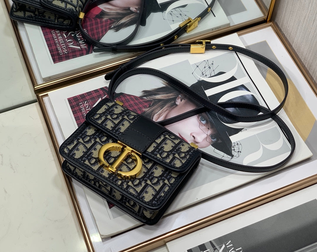[Top] Christian Dior 30 Montaigne Jacquard Bag Mini
