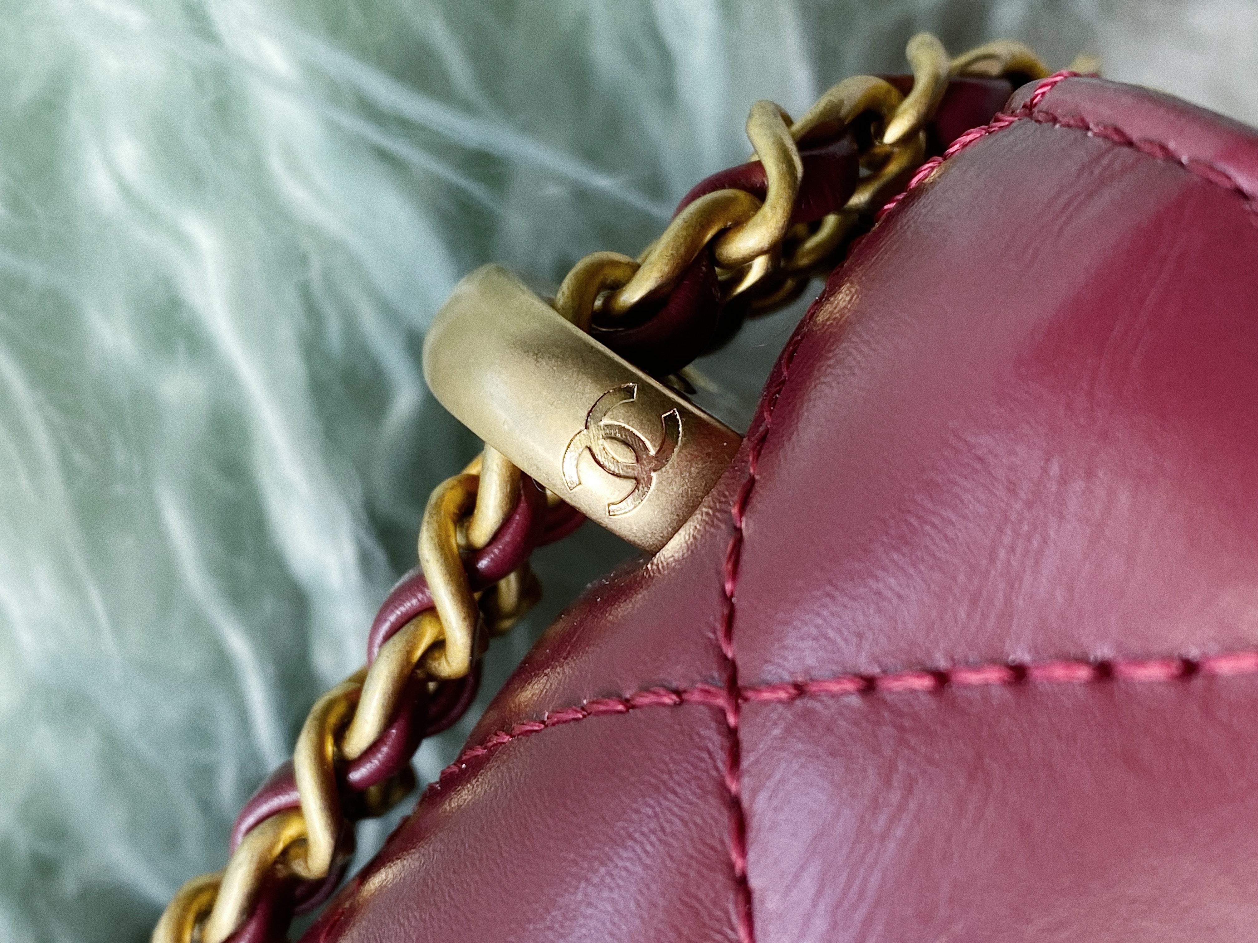 [TOP] CHANEL Perfect Fit Bag Calfskin - Burgundy