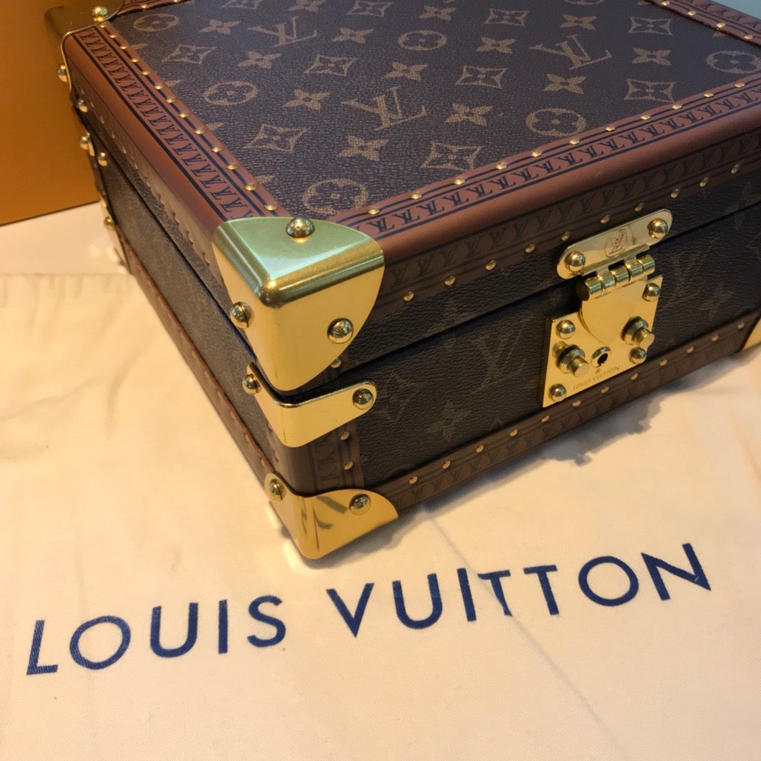 [TOP] Louis Vuitton LV Jewelry Box 23×11×23 cm - Tan