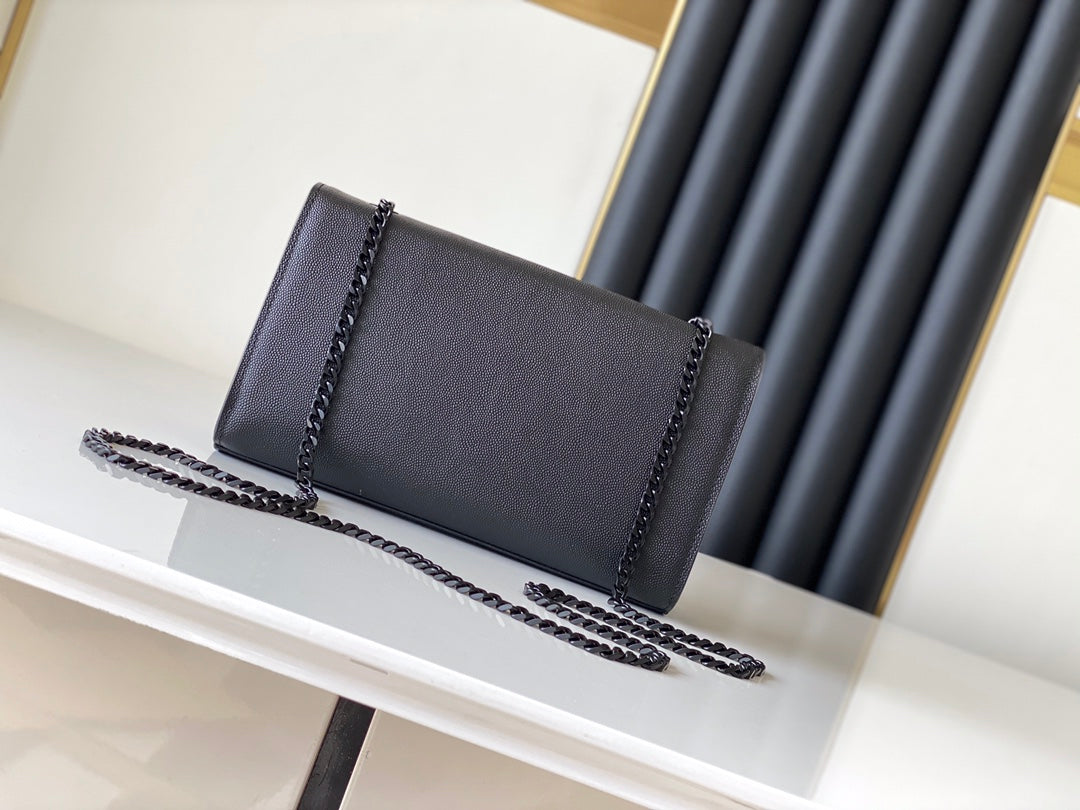 [TOP] Yves Saint Laurent YSL Classic Kate Monogram Medium Bag - All Black