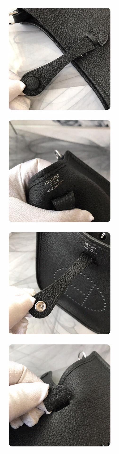 [TOP] HERMES Evelyn 16 Bag - Black w PHW