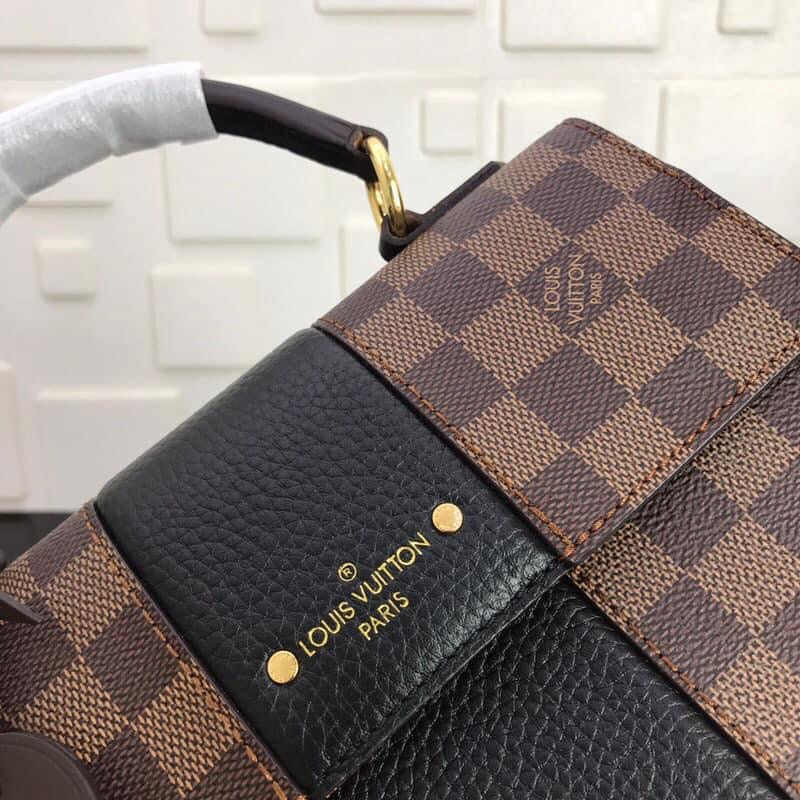 [TOP] Louis Vuitton LV L*V Magnolia Damier Ebene Canvas Bond Street 17× 24×9 cm- Black