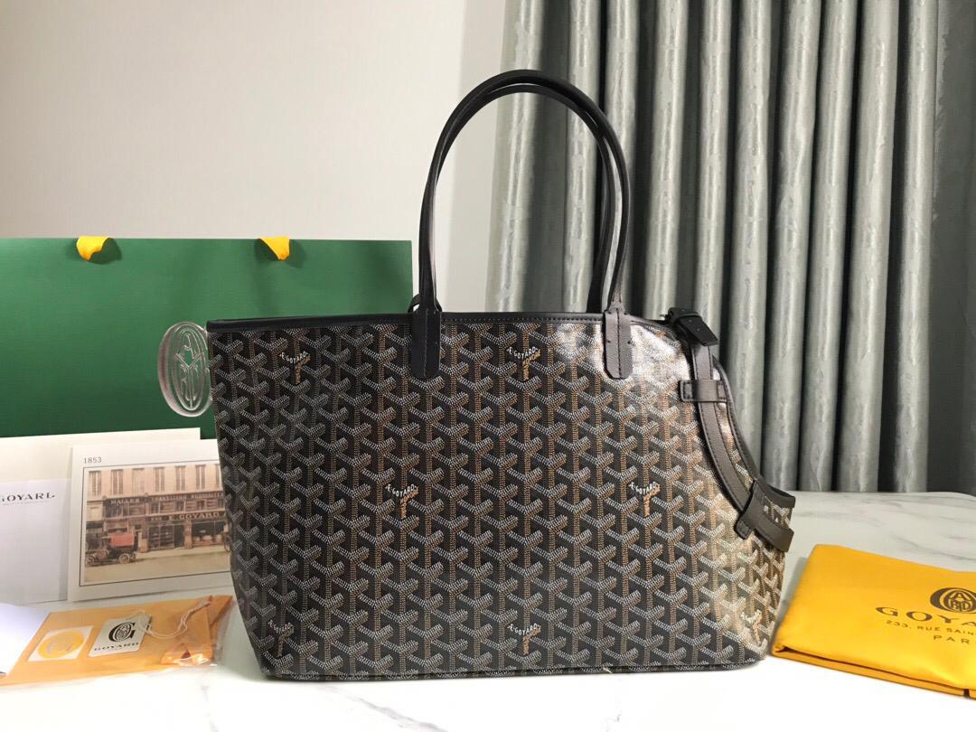 [TOP] Goyard Goyardine Chien Gris Pet Carrier Bag - Black