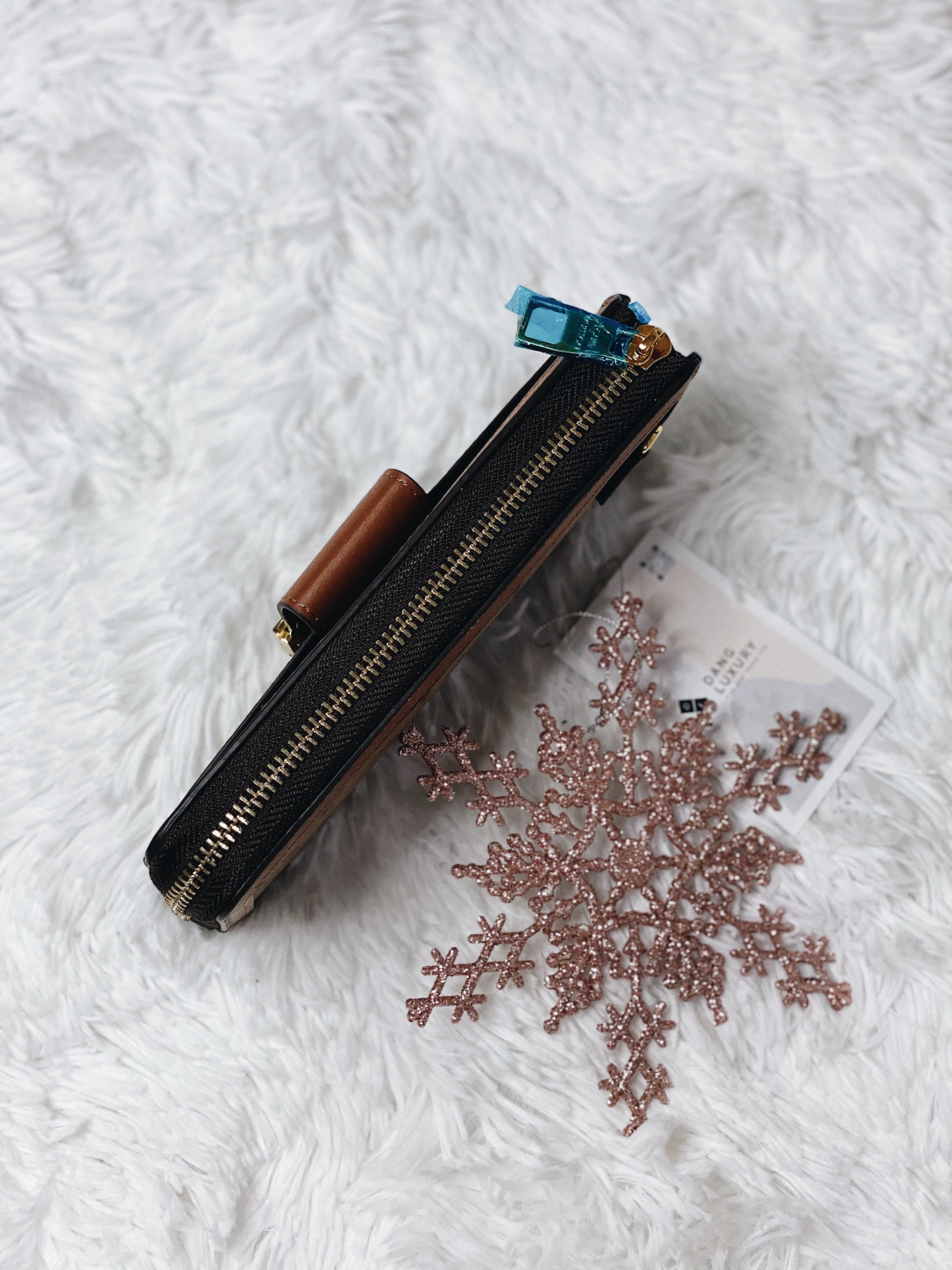 [TOP] Louis Vuitton LV LV Zippy Dauphine Monogram Canvas 19.5/11.5/2cm-Brown