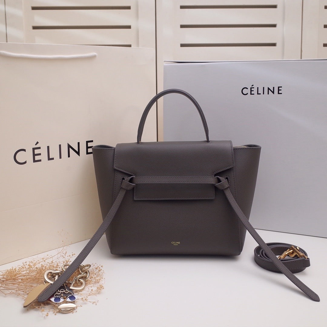 [TOP] CELINE Micro Belt Bag - Dark Grey