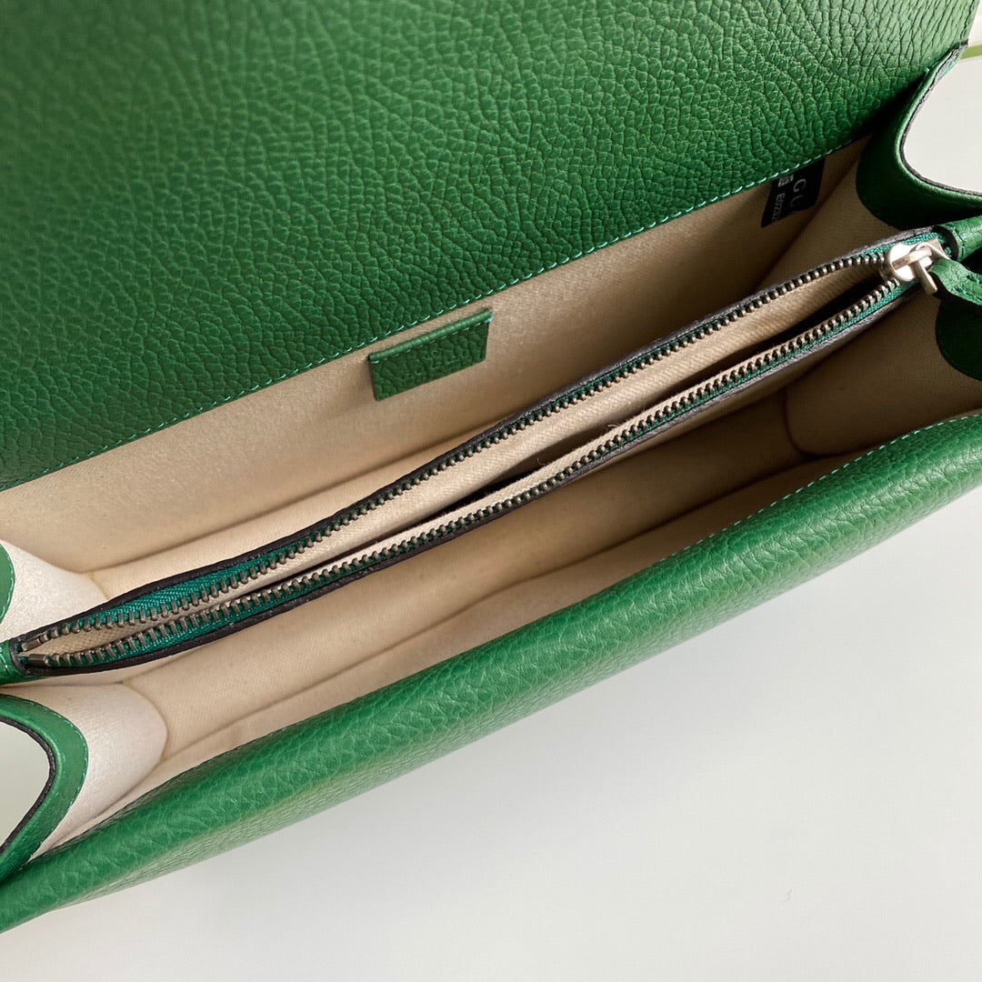 [TOP] GUCCI Dionysus Bag Crystal-embellished Small - GREEN