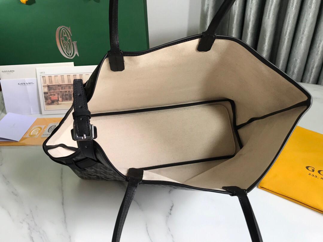 [TOP] Goyard Goyardine Chien Gris Pet Carrier Bag - Black