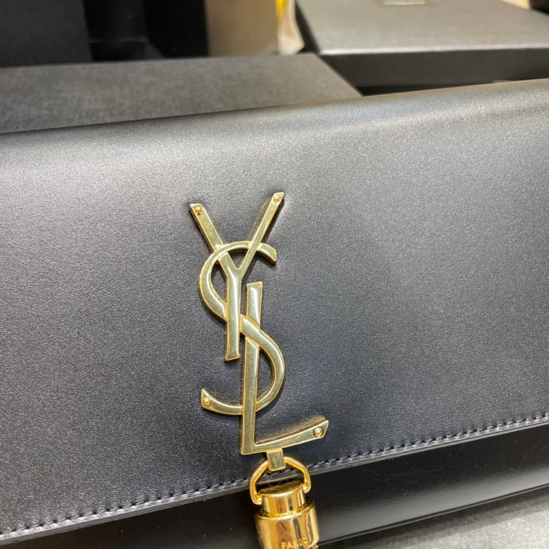 [TOP] Yves Saint Laurent YSL Kate Tassel Clutch