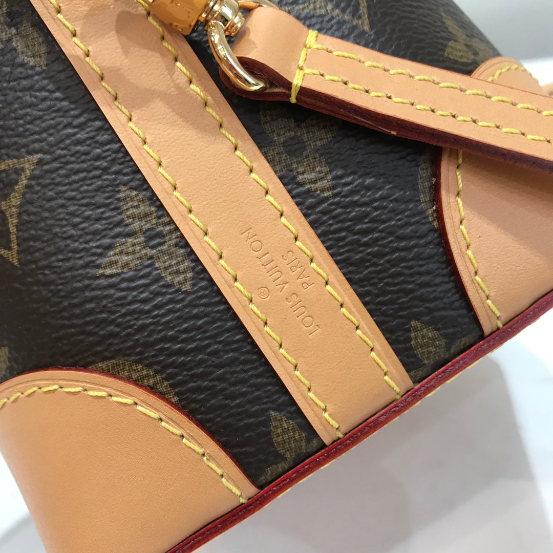 [TOP] Louis Vuitton LV  Noé Purse Monogram 11.5x12x11.5cm-Brown