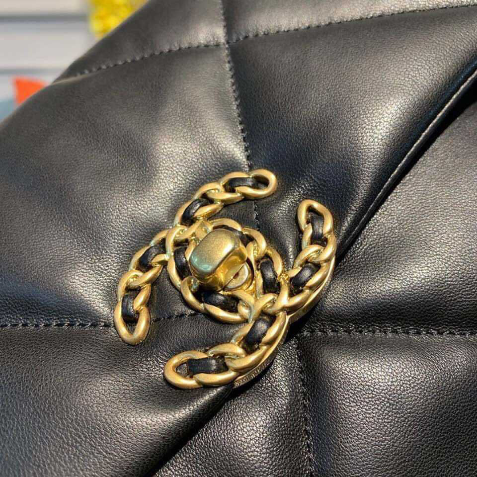 [TOP] CHANEL 19 Bag Maxi 36CM - Black