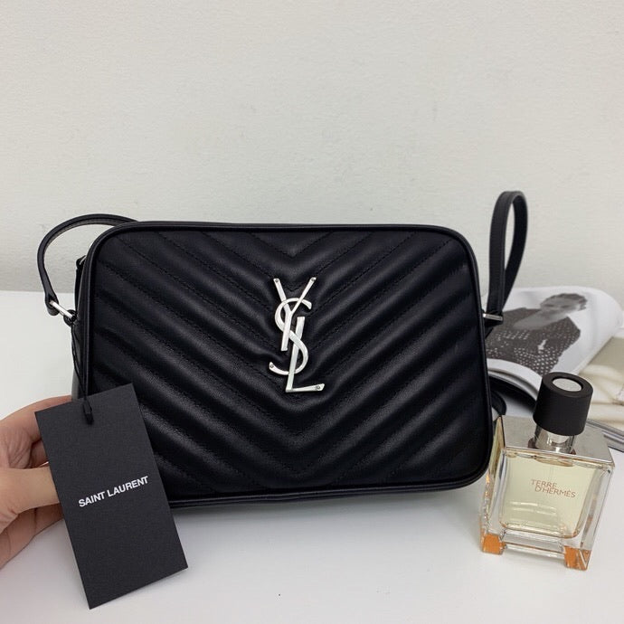 [TOP] Yves Saint Laurent YSL YSL LouLou Camera Bag - Black w SHW