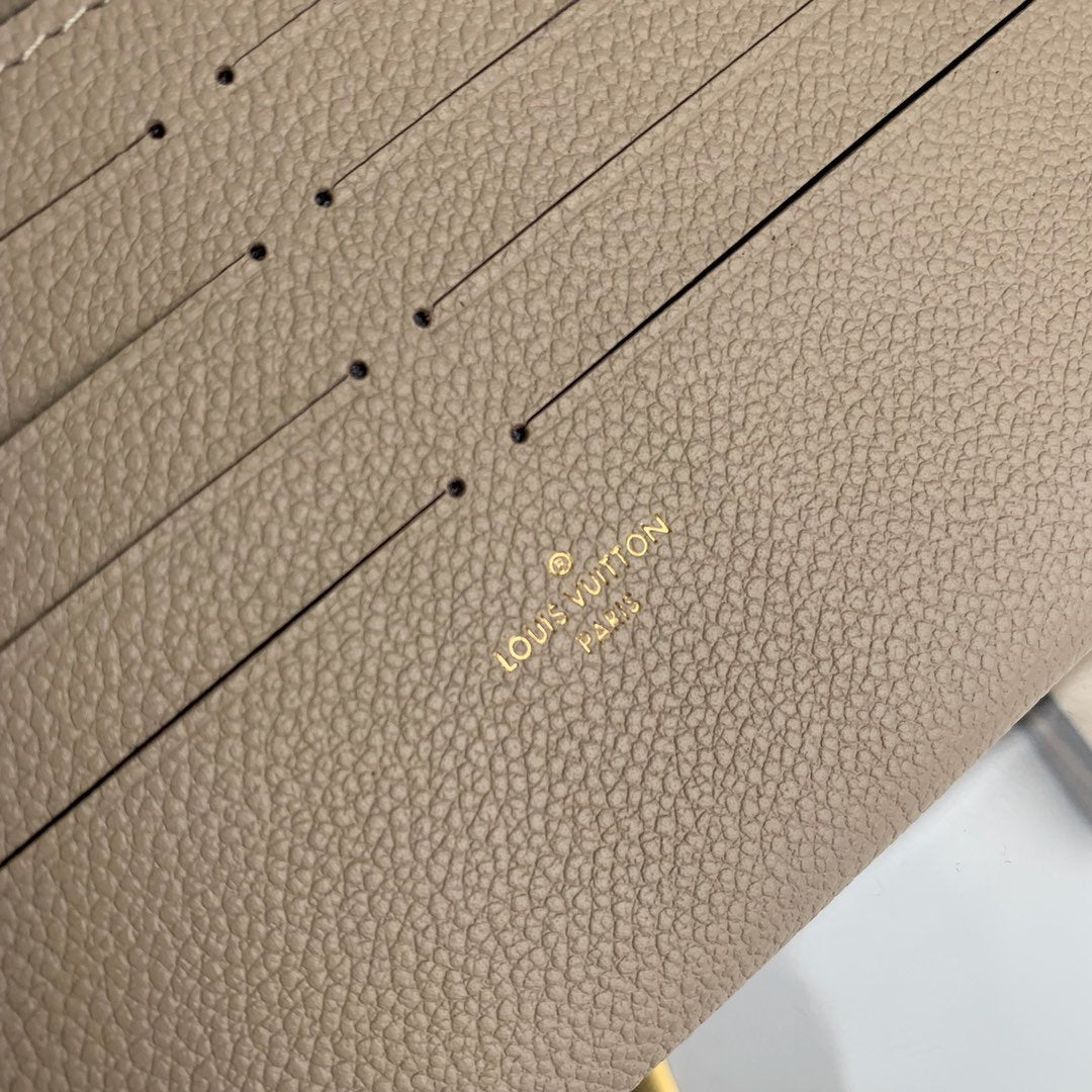 [TOP] Louis Vuitton LV £V Felicie Empreinte Pochette 21X12X3cm- Turtle Dove