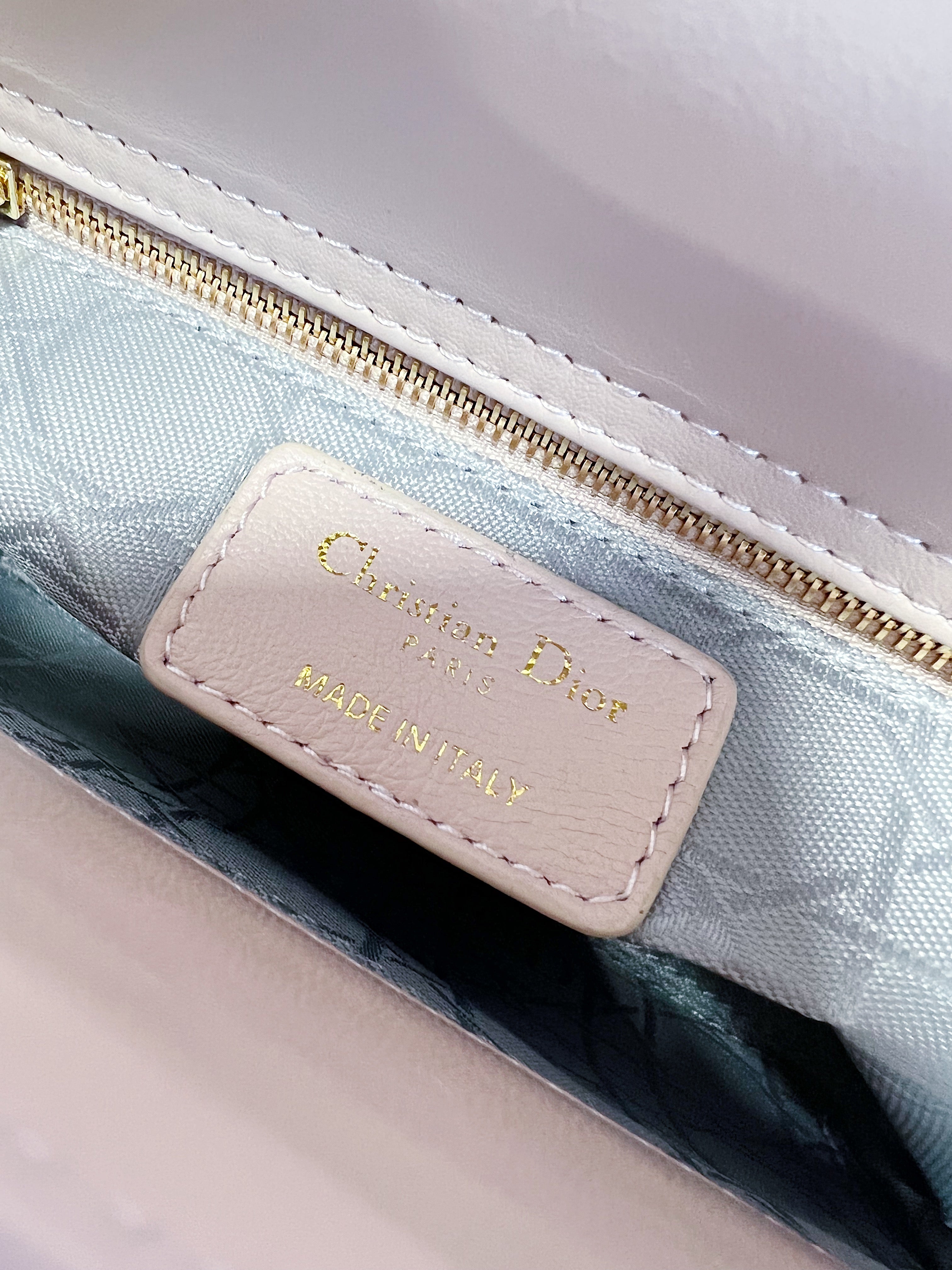 [TOP] Christian Dior Lady Christian Dior Bag ABC - Powder Rose w LGHW