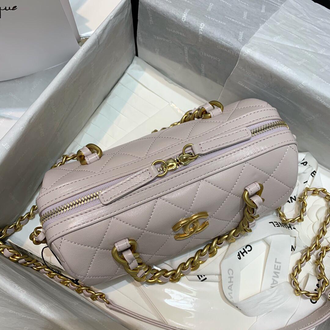 [TOP] CHANEL Bowling Bag  Mini - Light Pink