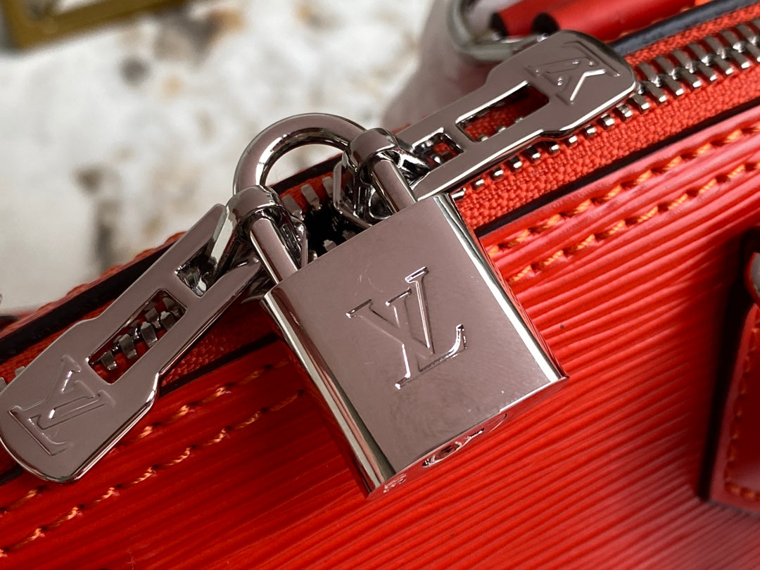 [TOP] Louis Vuitton LV  Alma BB Epi Leather 23.5X17.5X11.5cm - Red
