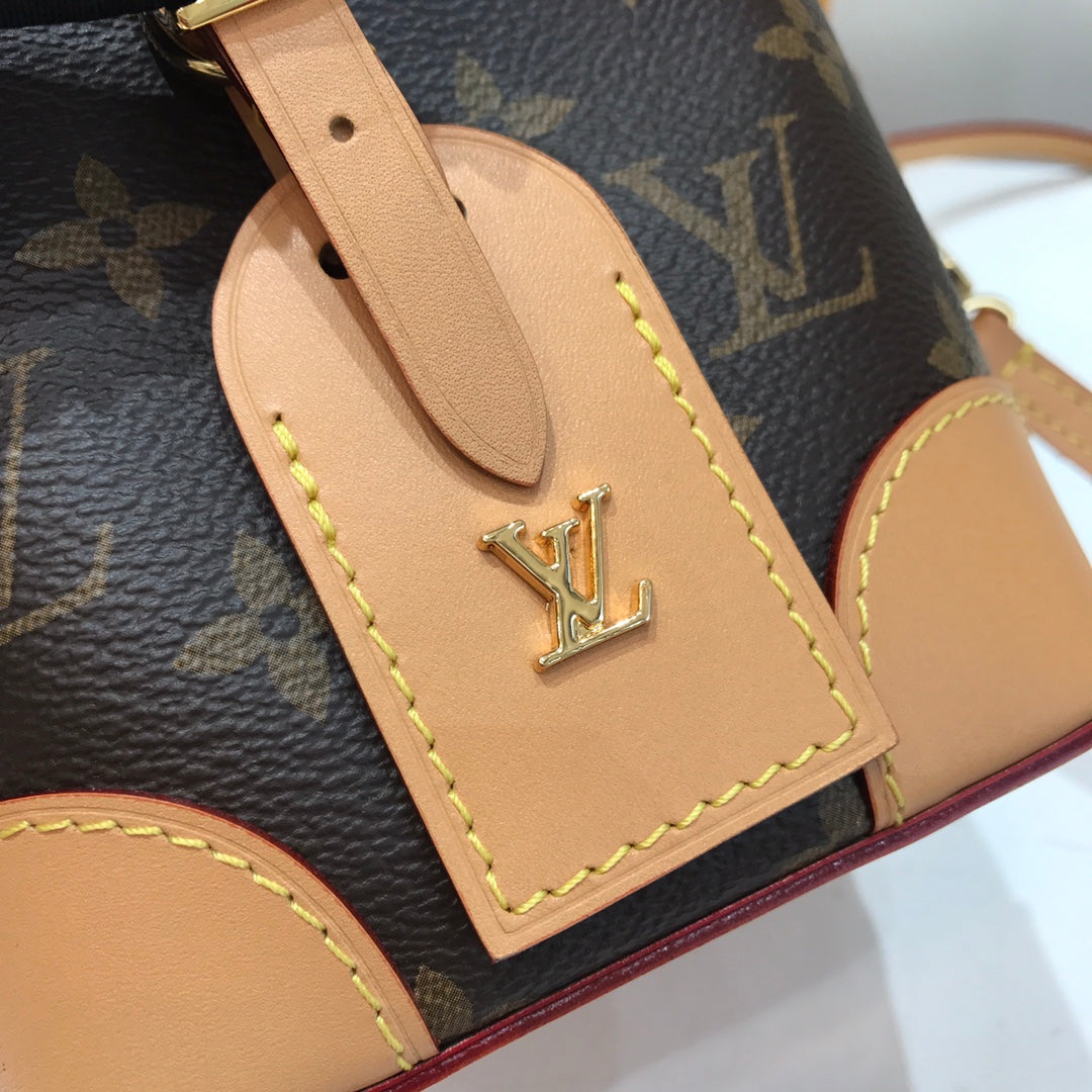 [TOP] Louis Vuitton LV  Noé Purse Monogram 11.5x12x11.5cm-Brown