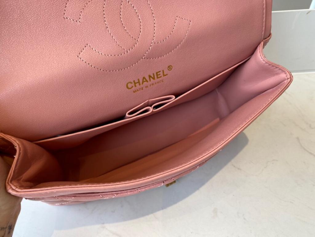 [TOP] CHANEL 2.55 Reissue Flap Bag Medium 24cm - Salmon Pink &GHW