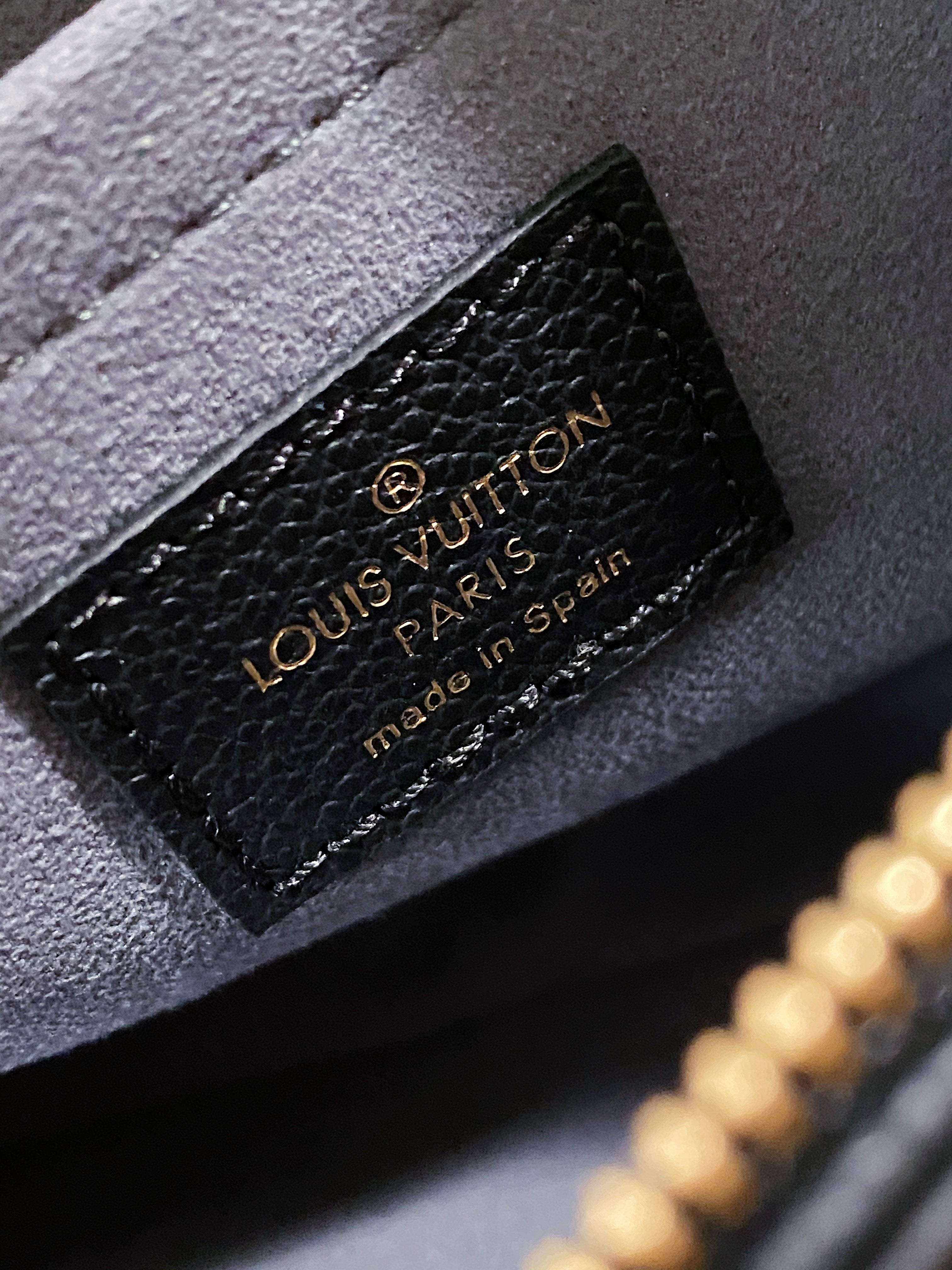 [TOP] Louis Vuitton LV £V Empreinte Multi Pochette 21X12X3cmv - Black