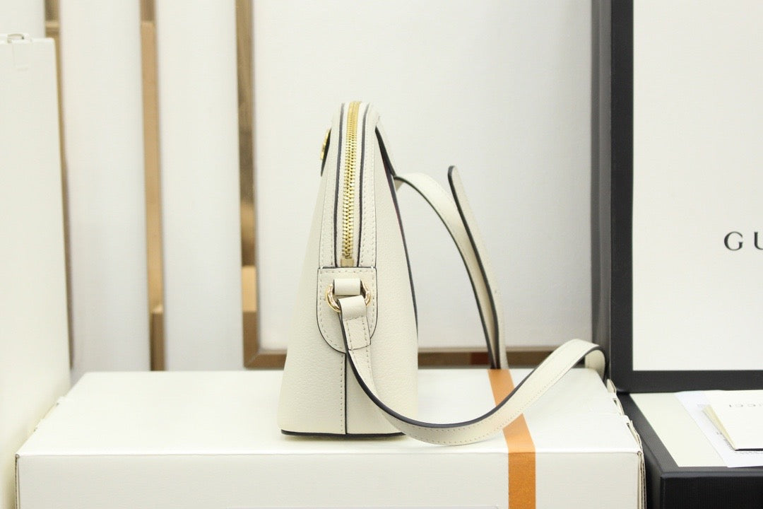 [TOP] GUCCI G*G Ophidia Messenger Bag - White