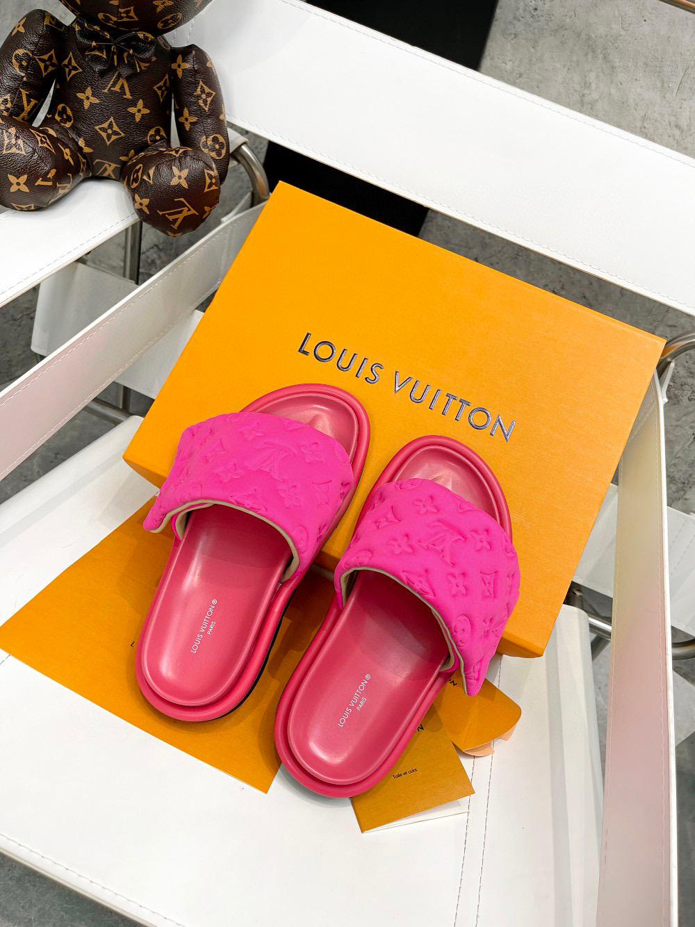 [TOP] Louis Vuitton LV Puffy Sandals Lambskin - 5 Colours