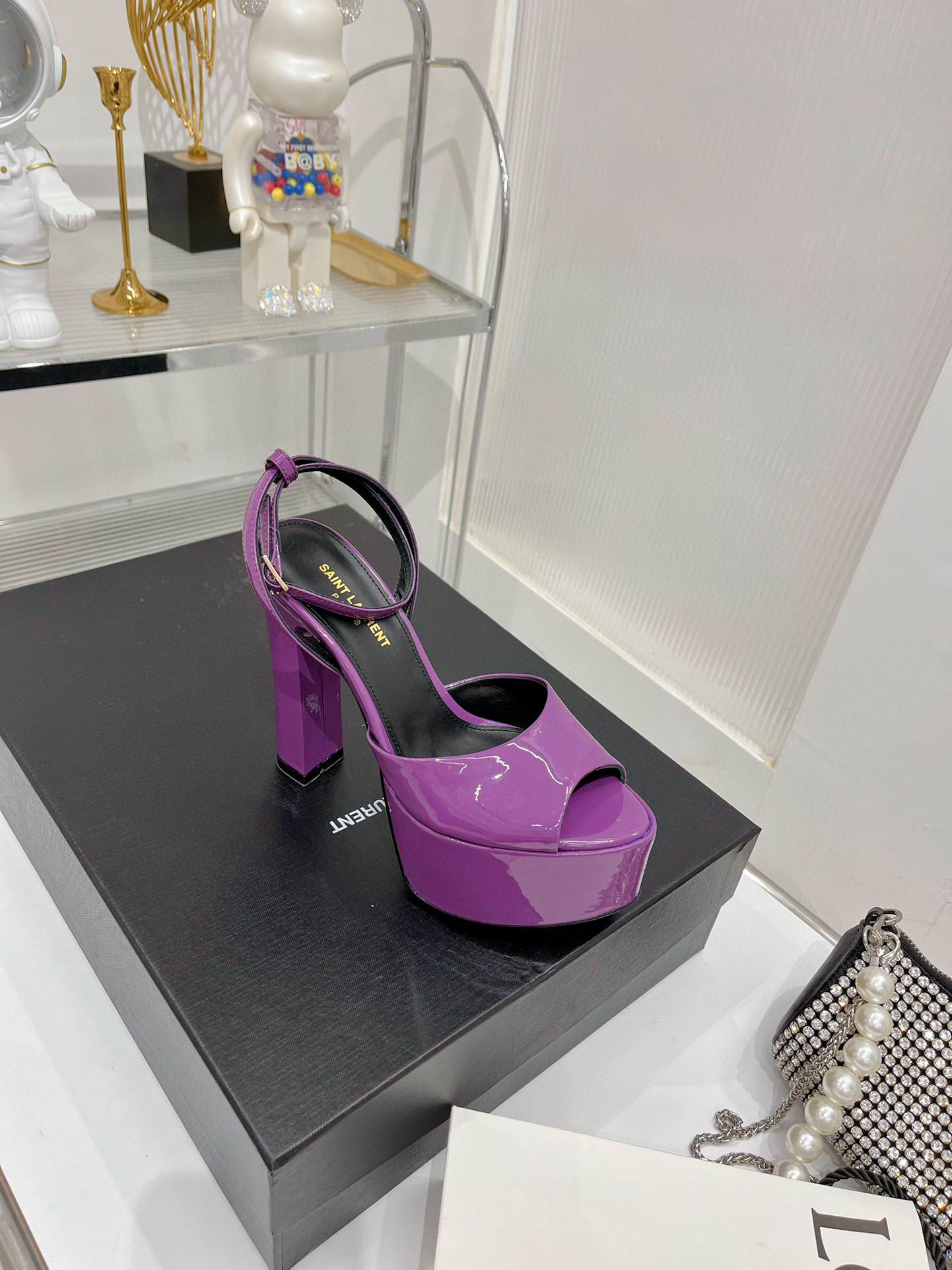 [TOP] Yves Saint Laurent YSL Saint Laurent Patent Leather Heels 16.5cm - 4 Colours