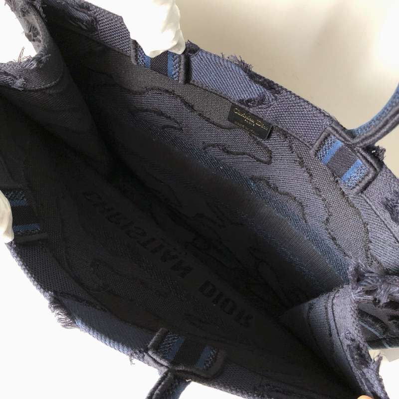 [TOP] Christian Dior Book Tote Camouflage Embroidery Large 41.5cm