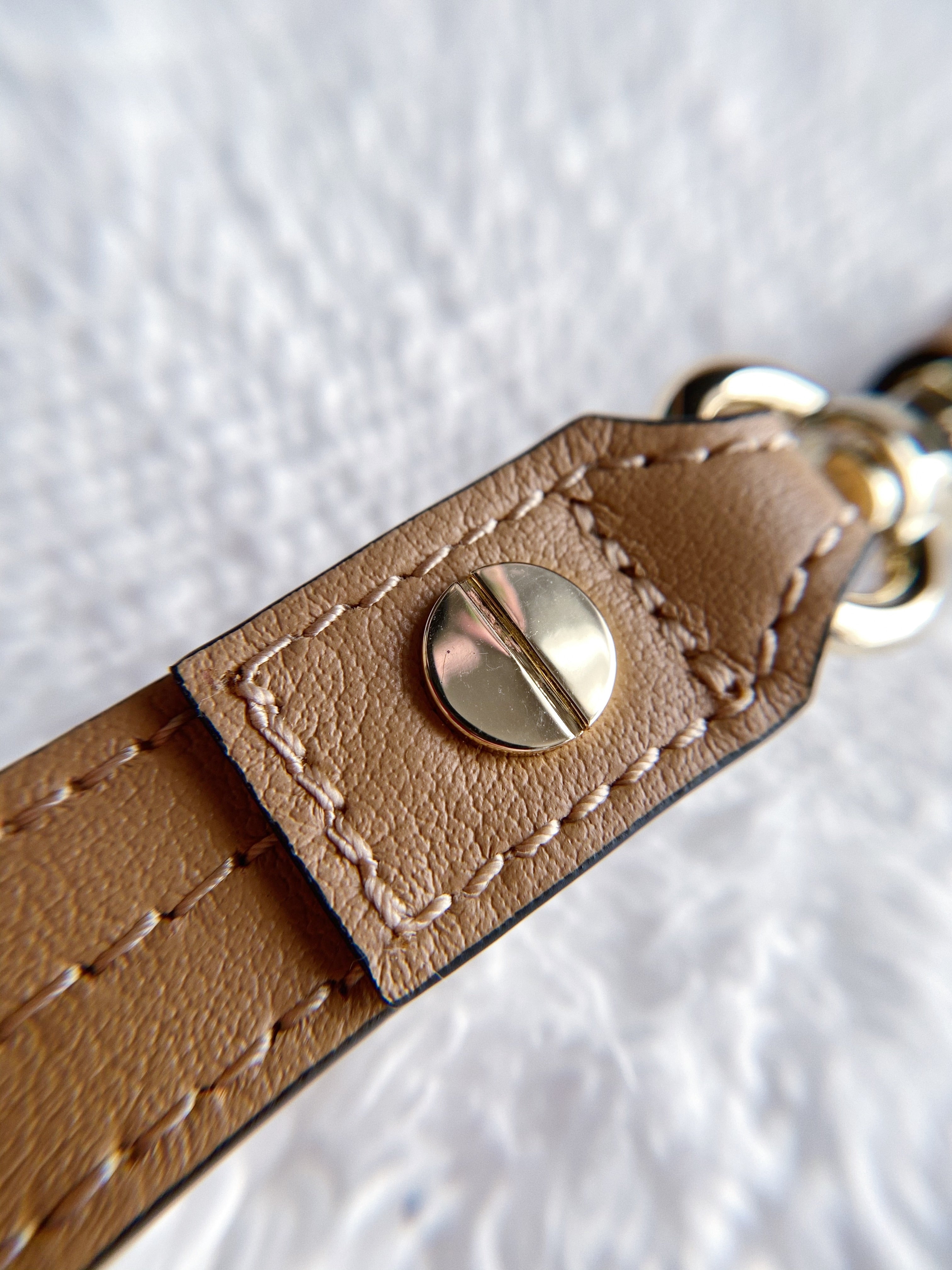 [TOP] Chloe Small Faye Leather Satchel - BEIGE