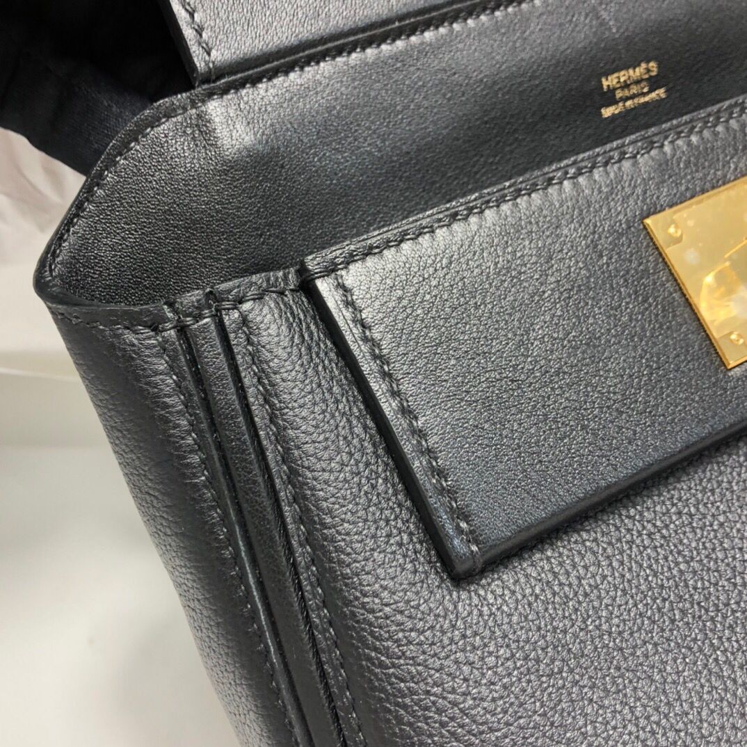 [TOP] HERMES Mini 24/24 Bag 21cm - Black & GHW