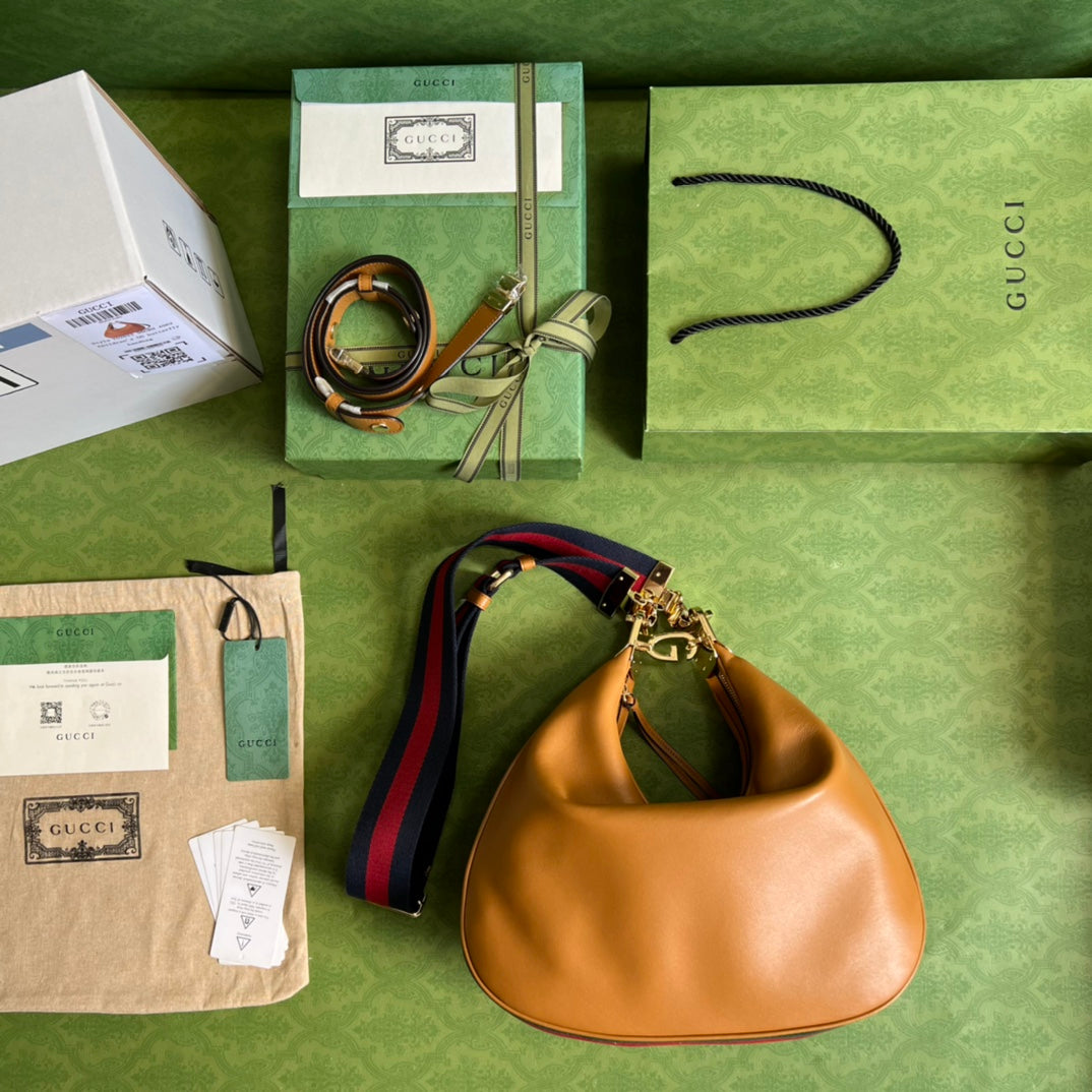 [TOP] GUCCI GG Attache Large Bag - Brown