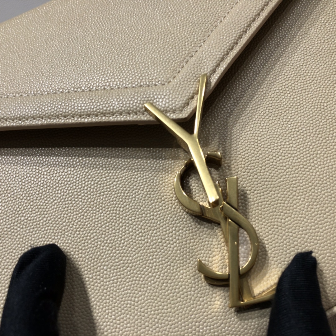 [TOP] Yves Saint Laurent YSL Cassandra Top Handle Bag - GHW
