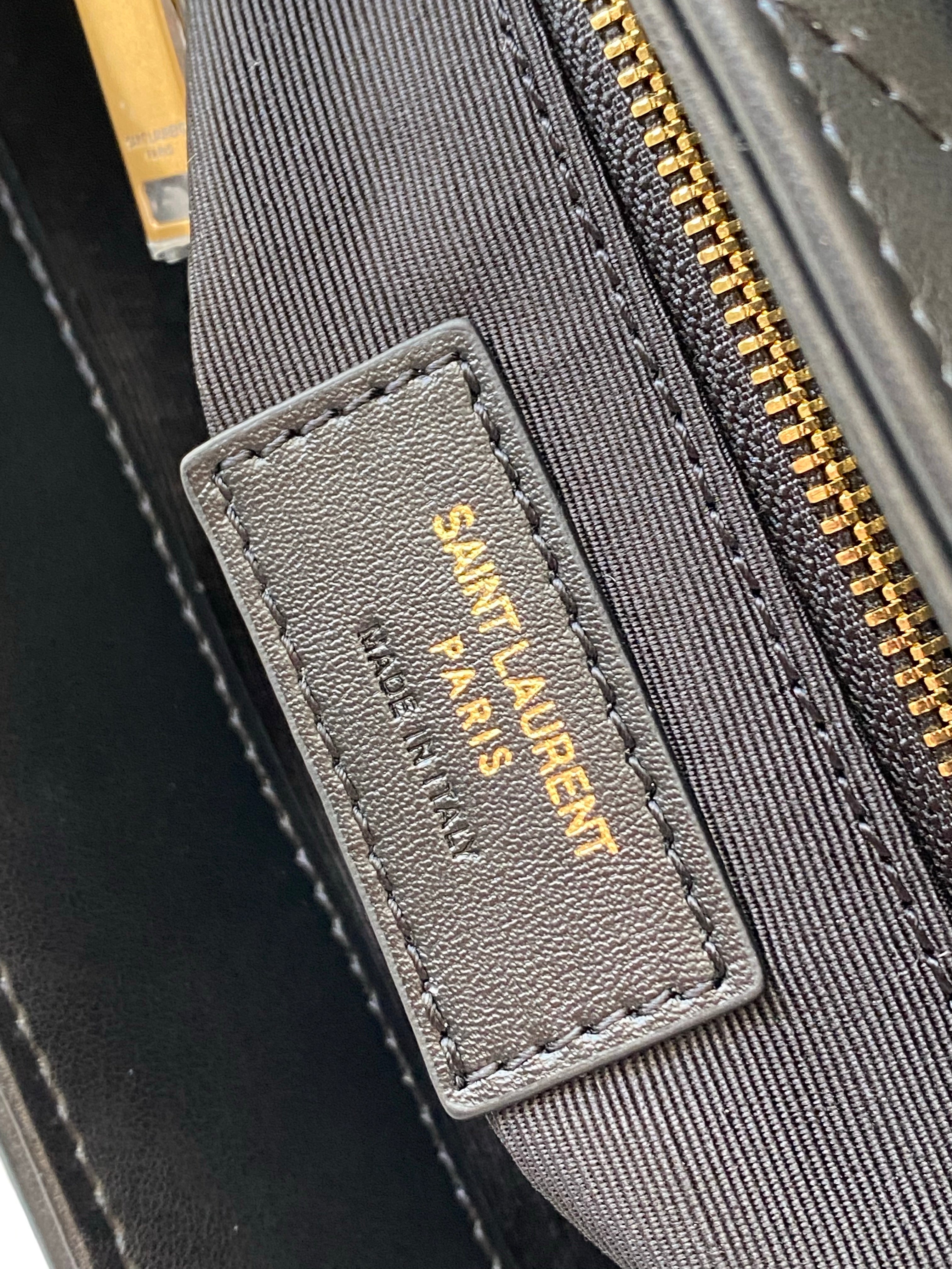 [TOP] Yves Saint Laurent YSL LouLou Bag Medium 25cm - Black w GHW