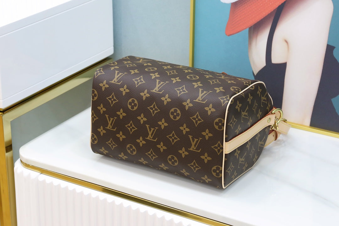 [TOP] Louis Vuitton LV L*V Speedy 25 Monogram Bag