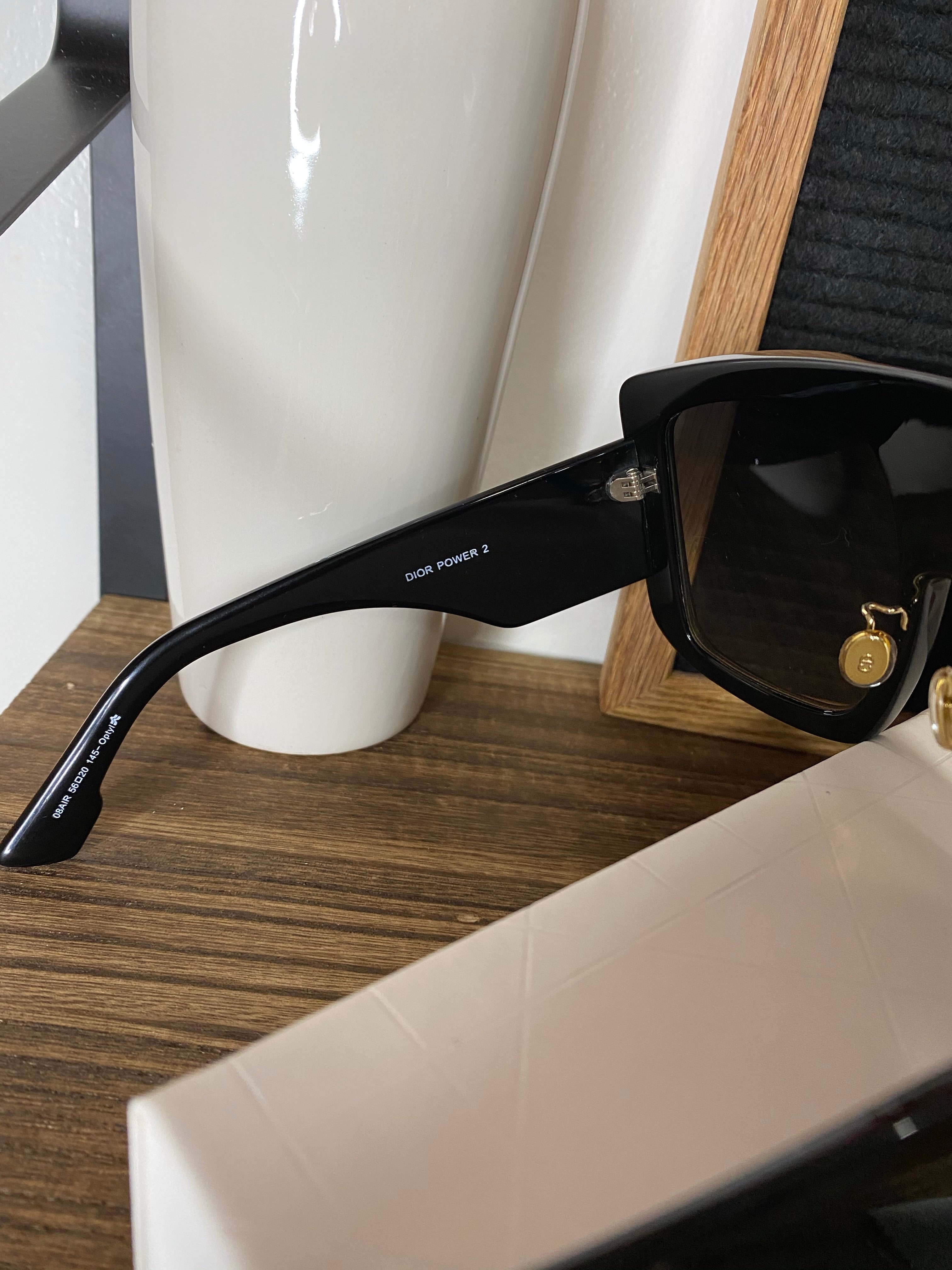 [TOP] Christian Dior CD Solight Square Sunglasses  - BLACK